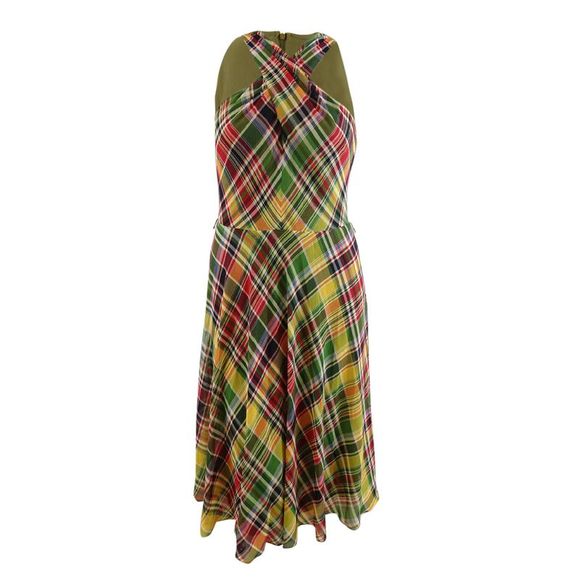 Lauren Ralph Lauren | Dresses | Lauren Ralph Lauren Womens Plaid Crinkle Georgette Halter Dress 6 Pink Multi | Poshmark Lauren Ralph Lauren | Dresses | Lauren Ralph Lauren Womens Plaid Crinkle Georgette Halter Dress 6 Pink Multi | Poshmark